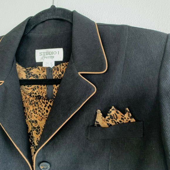 Studio I NEW Women Two‎ Piece Dress Set Size 16 Pet - Picture 8 of 8